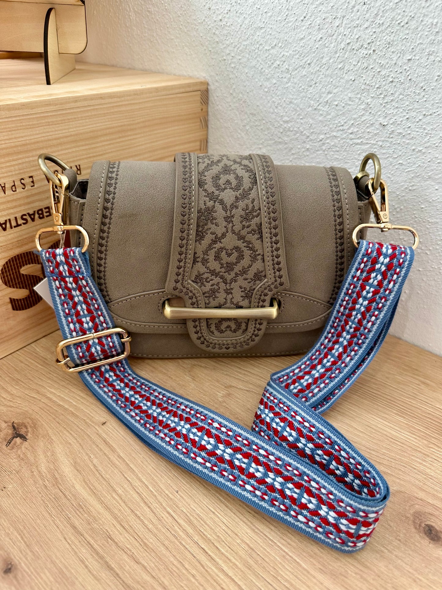 Taschengurt blau modern