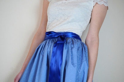 Trachtenrock edel blau