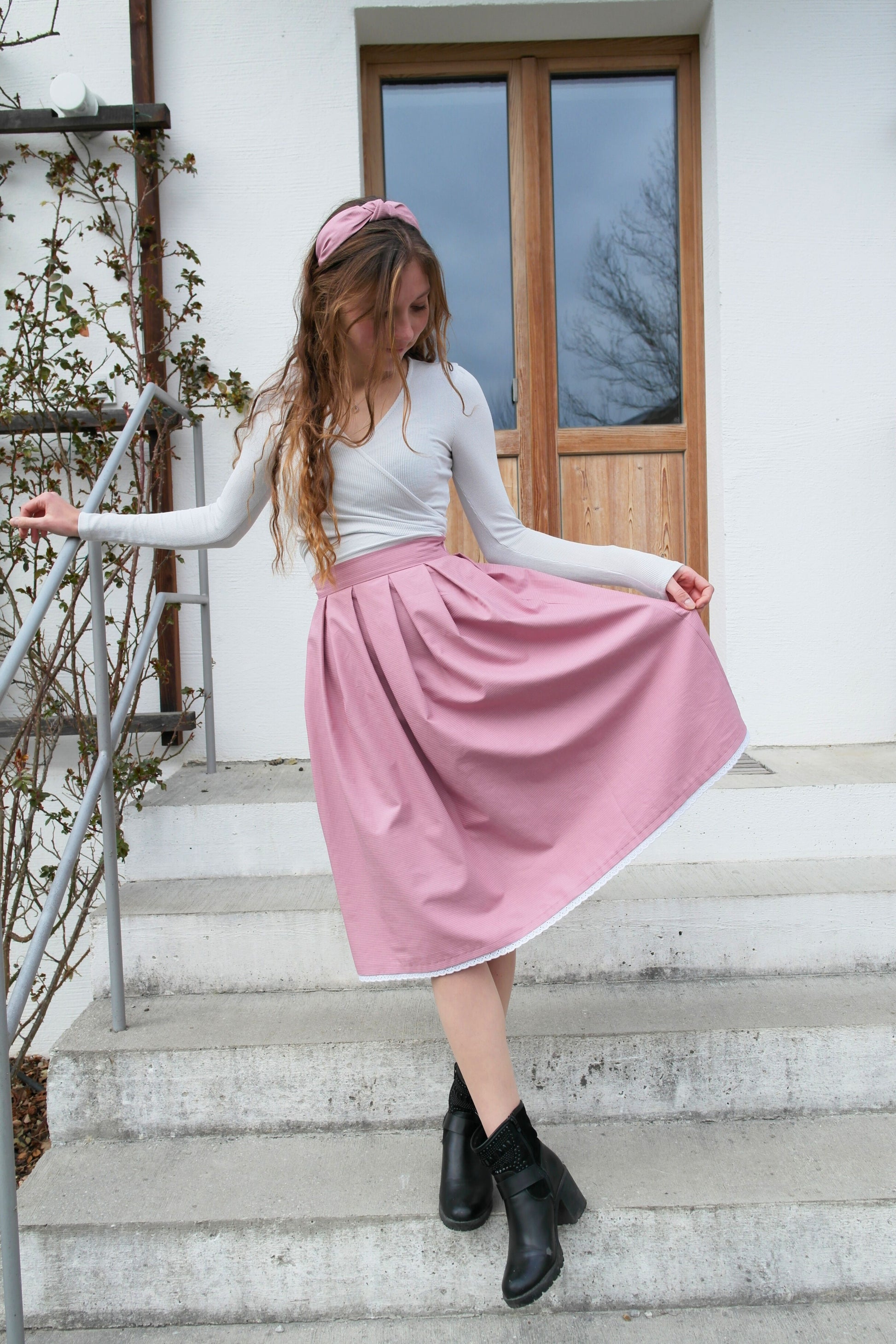 Trachtenrock mit Falten